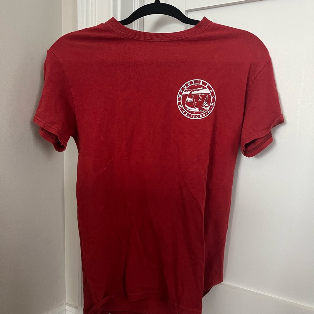 NewPort Beach California Brandy Melville Red T-Shirt